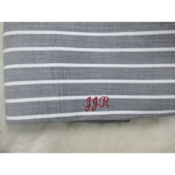 Charles Tyrwhitt Shirt Mens 2XL XXL Gray Striped Button Up Jermyn Street London* - Picture 7 of 11